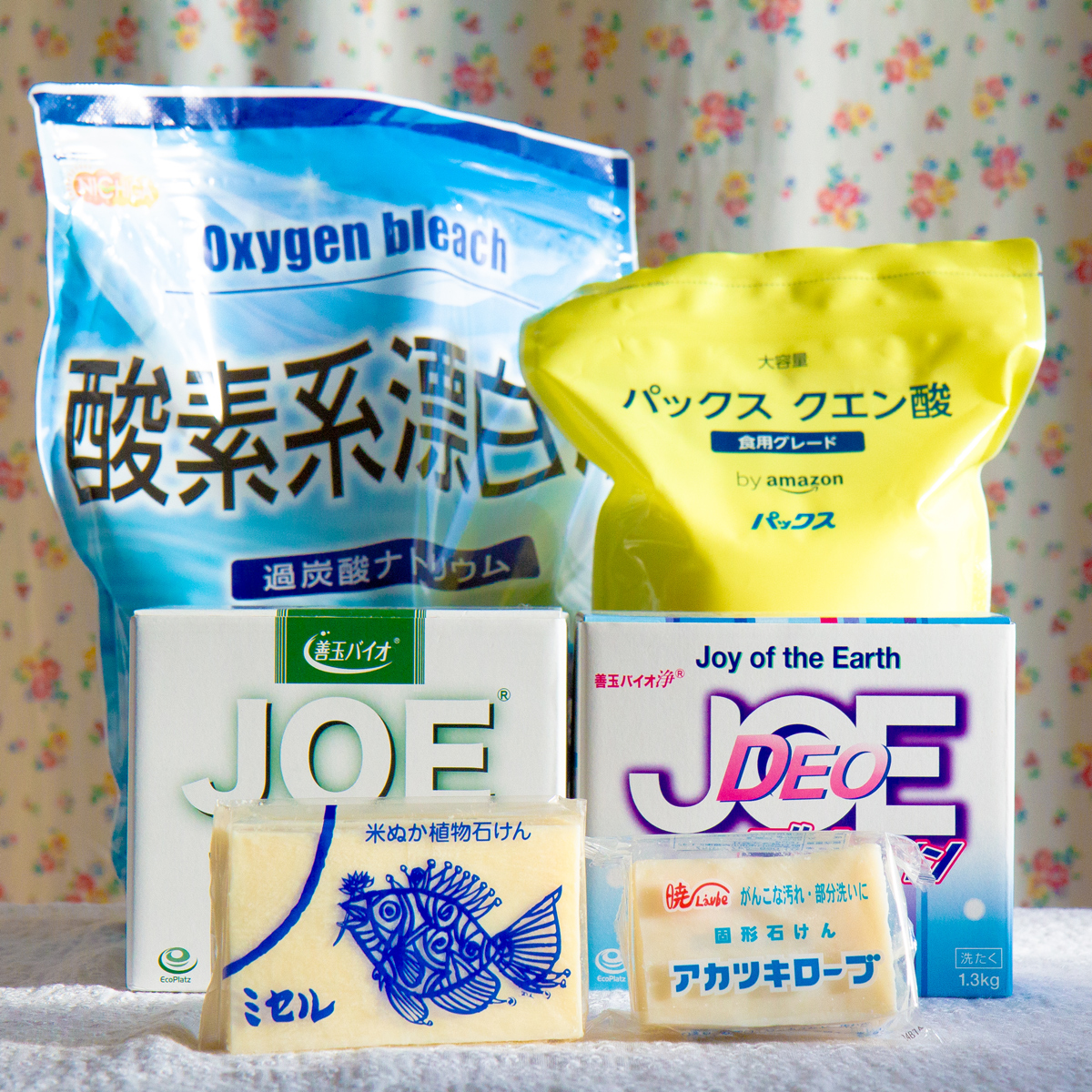 無香料の石けん、洗浄剤