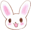 笑顔ウサギ